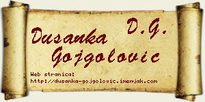 Dušanka Gojgolović vizit kartica